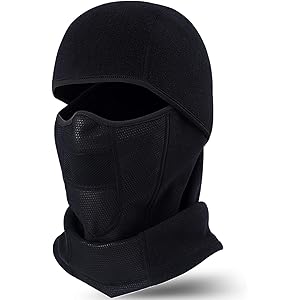 ネックウォーマー バラクラバ 目出し帽【最新昇級版・裏起毛・零下30℃防寒】【息苦しくない・360度保温防風】ネックガー…