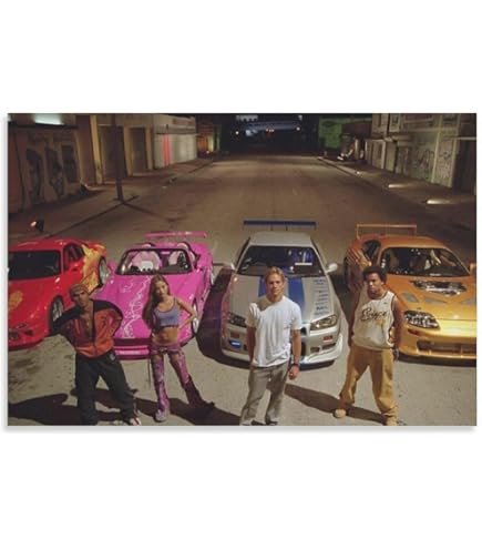 Amazon.co.jp: kk428ワイルドスピード7 CAST （サイン印刷）ポスター