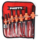 Stanley Proto Proto Tether-Ready J47A-TT 7 Piece Pin Punch Set [並行輸入品]