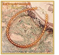 ［琥珀］ ☆精神安定効果! ☆パワーストーン・天然石・丸玉ネックレス◆4mm玉◆・アンバー