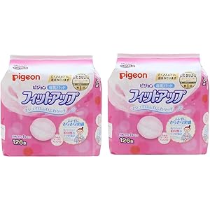 【Amazon.co.jp限定】 ピジョン 母乳パッド フィットアップ 126枚入 母乳育児をする多くのママに選ばれている母乳パッド マルチカラー 126枚入×2個 0か月~