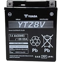 Amazon | YUASA YTZ8V（充電済）PCX/YAMAHA YZF適合 GTZ8V,TTZ8V,FTZ8V 