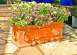【軽くておシャレな植木鉢】 フロスト テラコッタ色 (50cm)　ファイバークレイ アンティークテラコッタ風 園芸 ガーデニング　おしゃれ
