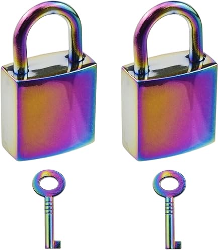 T Tulead Heart-Shaped Padlocks - 3 Pack Decorative Love Locks With Keys For Diaries & Gifts