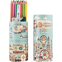 SM◆水辺◆新作【パステル＋水彩＋色鉛筆＋アクリル】◆防水丁寧梱包◆六義園 Amazon | サクラクレパス 水彩色鉛筆 24色 空想街雑貨店 忘れ