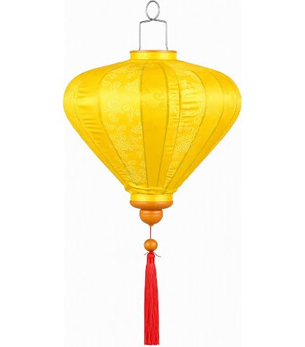 Amazon | ベトナム シルク ランタン 12 インチ 中国 吊り下げランタン