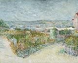 Van Gogh ムーラン・ド・ラ・ギャレット1887の背後にあるモンマルトル Montmartre Behind The Moulin De La Galette 1887 キャンバス複製画 60X