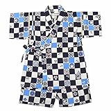 男児 甚平 ベビー キッズ 和柄 市松 水玉 ドラゴン 龍 花火 夏祭り 盆踊り 男の子 fo-jinb95mNo.15