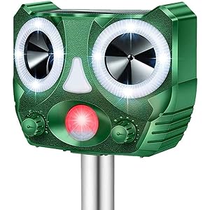 【2020年改良版】 猫よけ 動物撃退器 害獣撃退 超音波 ソーラー充電 猫撃退 猫退治 猫よけグッズ 糞被害 鳥害対策…