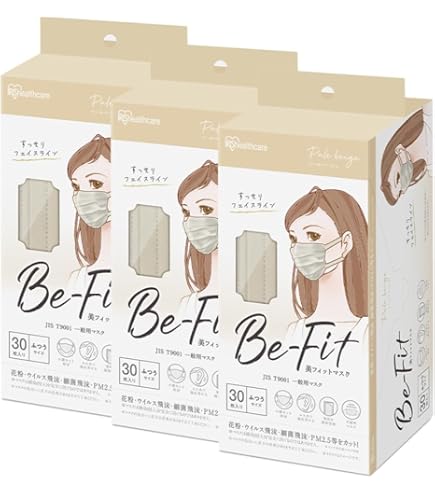 Amazon.co.jp: [アイリスオーヤマ] 美フィットマスク 30枚入 ふつう