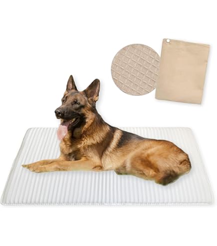 Amazon | アルテア体圧分散マット クリーム L 犬 ベッド 大型犬 中型犬