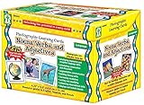Carson Dellosa Photographic Learning Cards Boxed Set, Nouns/Verbs/Adjectives, Grades K-12 (CDPD44045