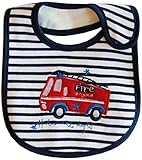 生地がしっかりしてヨレヨレしません♪ ベビー スタイ よだれかけ レスキュー車