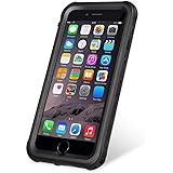 iPhone8/7ケースDINGXIN 指紋認証対応 防水 防雪 防塵 耐震 耐衝撃 IP68防水規格 アイフォン8 フォンケース7ケース ストラップ 付き 黒