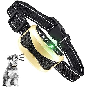 無駄吠え防止 首輪 愛犬むだぼえ防止グッズ (2020最新版)全自動式 犬しつけ IP67防水 充電式 安全 訓練用 7…