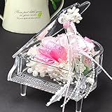 プリザーブドフラワー 花花 ガラスのピアノ (専用ケース付き) お祝い プチギフト プレゼント ギフト (パール ピンク)