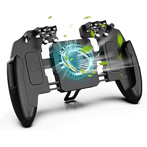 【最新6本指】荒野行動 PUBG Mobile コントローラー 6本指操作可能 冷却ファン付き 高感度 射撃ボタン ゲー…