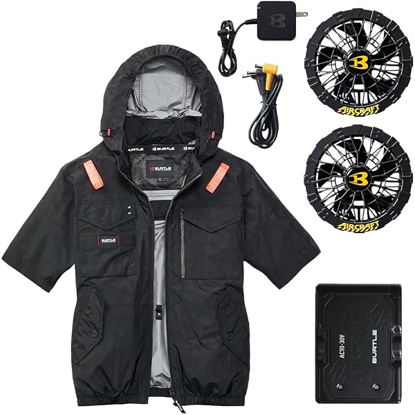 Amazon.co.jp: [コベル] G.B.Z 空調冷風服 空調服セット（フード付長袖