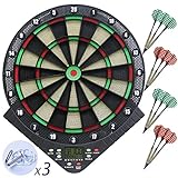 Sanhazuki ダーツボード ソフトダーツ ダーツライブ 家庭用ダーツボード 電子ダーツボード 自動採点 音声機能