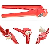 Dreamfarm Garject Lite | Non-Scratch Garlic Press with Ejector | All-in-One Garlic Mincer Tool | Nylon Plastic Garlic Peeler 