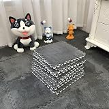 ラグ 起毛 ジョイントマット 大判 プレイマット 絨毯 タイルカーペット パズルマット カーペット 厚手 ふち付き 床暖房対応 床保護 滑り止め 防音 保温性 洗える 抗菌防臭 もこもこ 便利 柔らかい肌触り キッズスペース