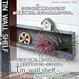 【ブリキ製インテリア】ティンウォールシェルフ 【園芸資材・多肉植物寄せ植え等に】