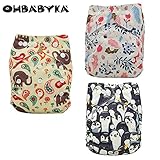 Ohbabyka3点セット オムツカバー 新生児 新生児期 出産祝い グッズ お返し おむつカバー ベビー服 赤ちゃん 服 ベビー 男の子 女の子 長く使える サイズ調整可能 (OB132135142