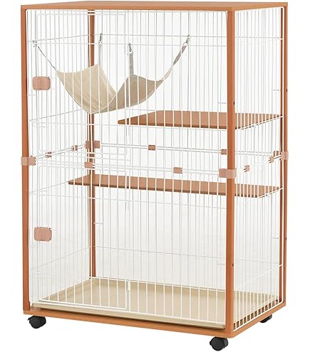 Amazon.co.jp: 廃版 ナチュラルワン 木製ホワイトキャットケージ