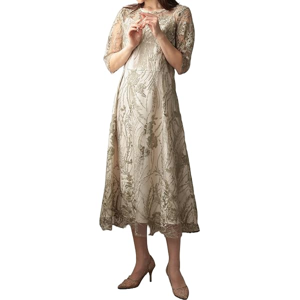 Amazon.co.jp: [MORE AUNI] 結婚式 ドレス ロング パーティー
