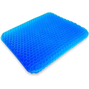 無重力 ゲルクッション 改良版 卵割れないクッション 二重ハニカム構造 両面使用可能 通気性抜群 腰痛 坐骨神経痛 痔防…