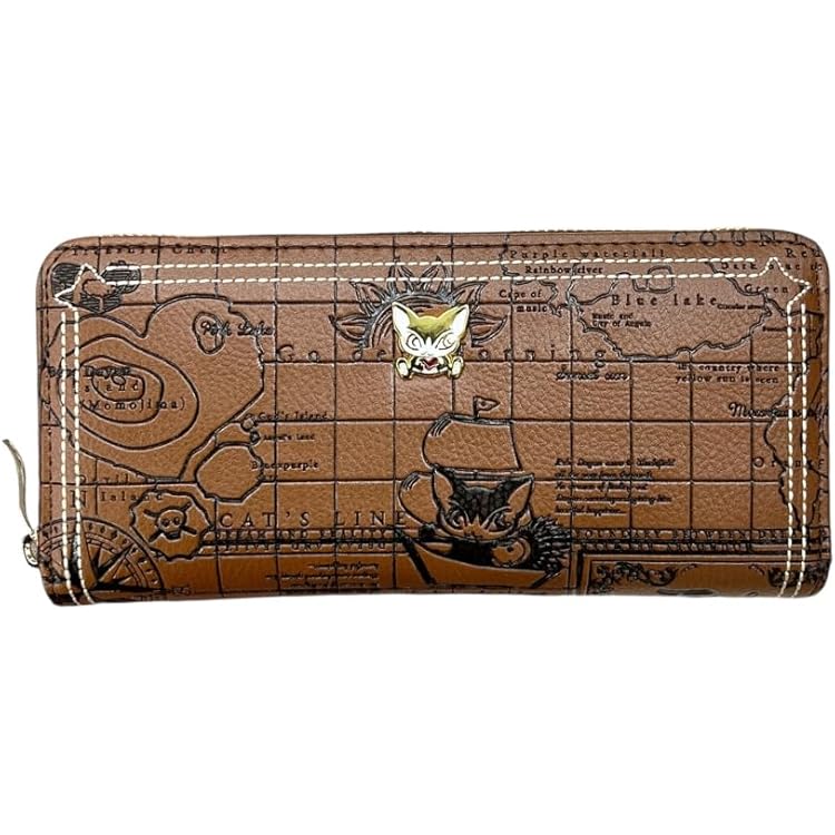 Amazon | [わちふぃーるど] 猫のダヤン ダヤン 本革 せっかち長財布