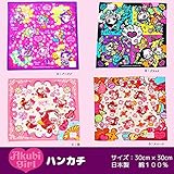 アクビガール　キャラクターハンカチ　【B1126】 D：スイーツ