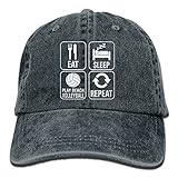 大人 デニム キャップ食べる 眠る ボレー 繰り返す 大人気 ヒップホップ レジャー・キャップ 軽量 紫外線対策 日よけ 小顔効果 プリント付き 無地 ライトブルー