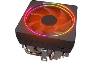 CPU Wraith Prism Cooler RGB LED Lighting Aluminum Heatsink Copper Core Base 4-Pin PWM 95mm Fan Pre-Applied Thermal Paste Comp