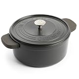 Greenpan グリーンパン フェザーウェイト キャセロール 22cm グレー [ココットラウンド・ホーロー・両手鍋]