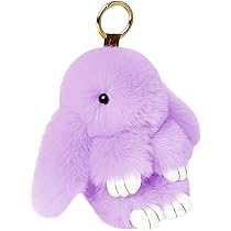 Amazon.co.jp: うさぎのキーホルダー、ふわふわのうさぎの