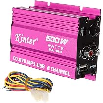 500W 2-Channel Mini Hi-Fi Car Stereo 
