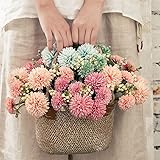 WillingYou 造花 インテリア 花束 手作り 枯れない 花 プレゼント ギフト 卒業式 誕生日 ウェディング 飾り 撮影 美術館 ホーム 庭園 キッチン オフィス 喫 パーティー たんぽぽ 3束 マルチカラー