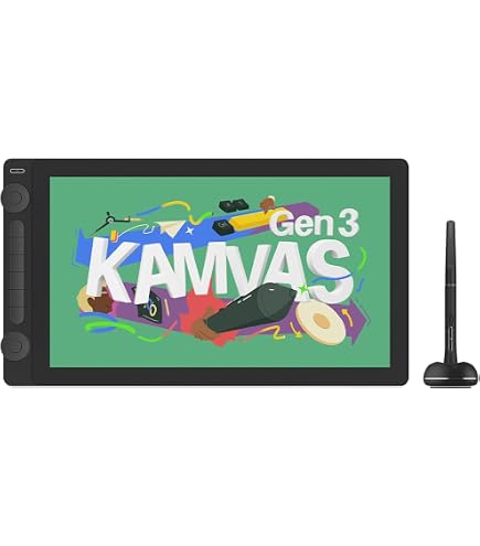 Amazon.co.jp: HUION 液タブ Kamvas22 Plus 液晶ペンタブレット 21.5型