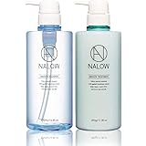 シャンプー トリートメント ボトル セット 【 卵殻膜 アミノ酸 配合 の アミノ酸シャンプー 】 「 パラペンフリー 鉱物油フリー 着色剤フリー の 無添加シャンプー 」 NALOW ナロウ ディープ モイスト タイプ スムース タイプ 490ml