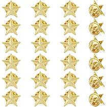 Amazon | SUPERFINDINGS 24個入り 合スターピンバッジ 星 ツイン