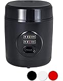 [山善] 炊飯器 0.5~1.5合 ひとり暮らし用 小型 ミニ ライスクッカー ブラック YJE-M150(B) [メーカー保証1年]