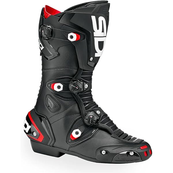 Amazon.co.jp: [シディ] バイクブーツ REX BLACK×RED EU40/25.2