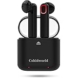 Cshidworld 完全ワイヤレスイヤホン ヘッドセット Bluetooth イヤホン Bluetooth4.2 高音質 スポーツ ヘッドセット ワイヤレス ヘッドフォン マイク内蔵 通話可 無線 防汗 防滴 左右分離型 片耳&両耳両対応 超軽量 充電式収納ケース iPhone Android 対応 G11 (ブラック)