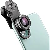 ALILUSSO 210°魚眼レンズ スマホ用カメラレンズ クリップに付き 自撮りレンズ iphone、sony、sharpとファーウェイなどに対応 簡単装着