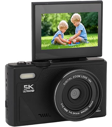 Amazon | デジタルカメラ 5K UHD 75MP、オートフォーカス トラベル