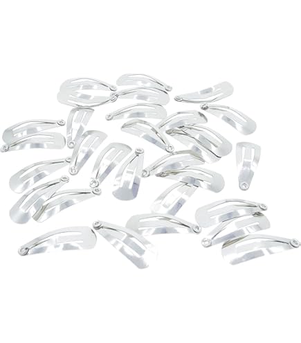 Amazon | 人形用 ドール用 2cmx0.75cm ミニ ぱっちん留め 金属