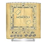 ピクセルArtisticシャワーカーテンfeaturing「オリジナル特許for Monopoly Board Game " byエドワード・フィールディング