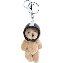 Amazon.co.jp: ZISOUM ヘルメット付きぬいぐるみクマのキー