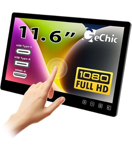 Amazon.co.jp: GeChic 13.3インチモバイル液晶モニタ ホワイト ON-LAP